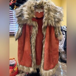 Tasha Palizzi vest with faux fur!